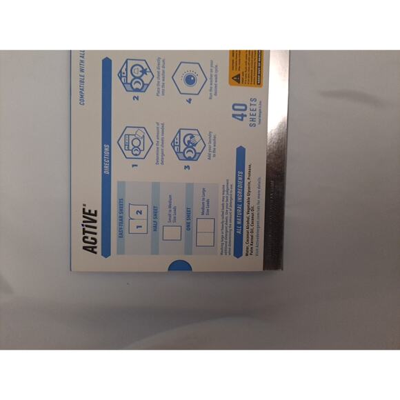 Laundry Detergent Sheets Eco Washing 80 Loads Fresh Linen HE Washer Hot/Cold - Picture 6 of 8